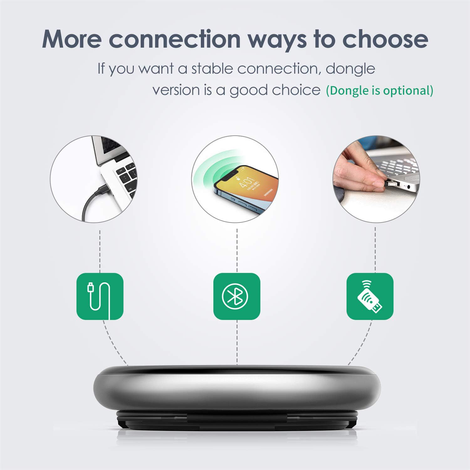 Yealink Teams Certified Speakerphone Wireless Speaker With Microphone Bluetooth For Conference Meeting Cp700 Noise Reduction Hom